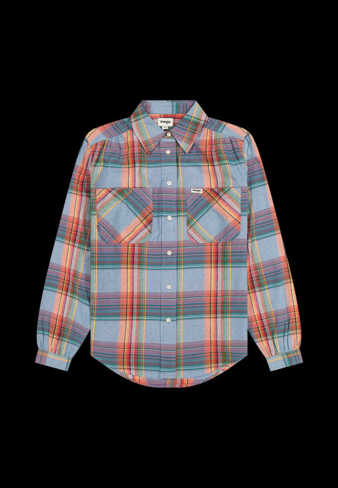 Wrangler Women's Femme Western Shirt In Indigo